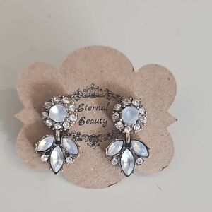 Silver Crystal Earrings